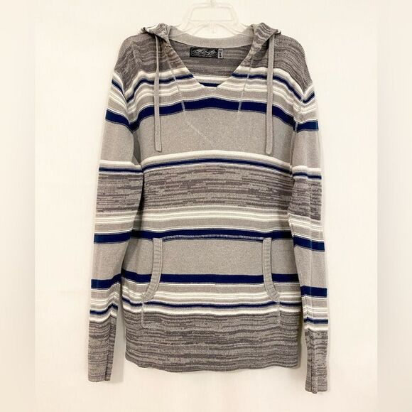 Retrofit hoodie sweater size Large blue and grey - Picture 1 of 8
